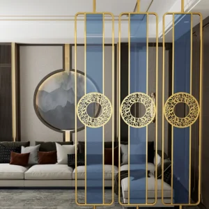 Ornate Circle Metal Partition - LMP4