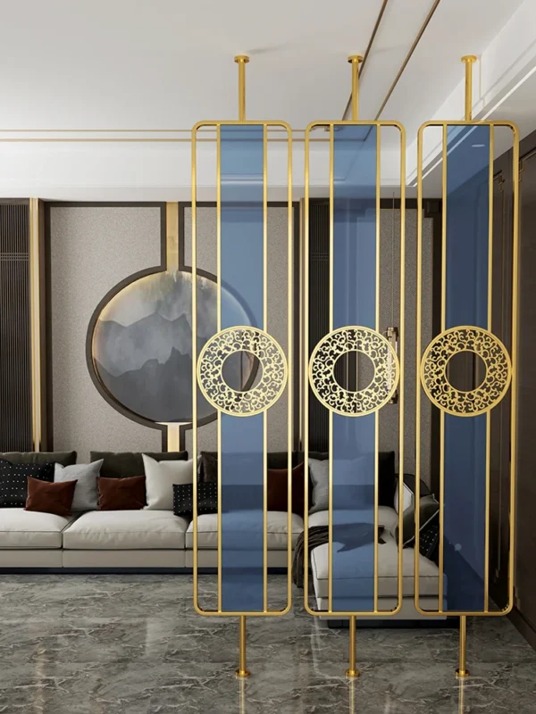 Ornate Circle Metal Partition - LMP4